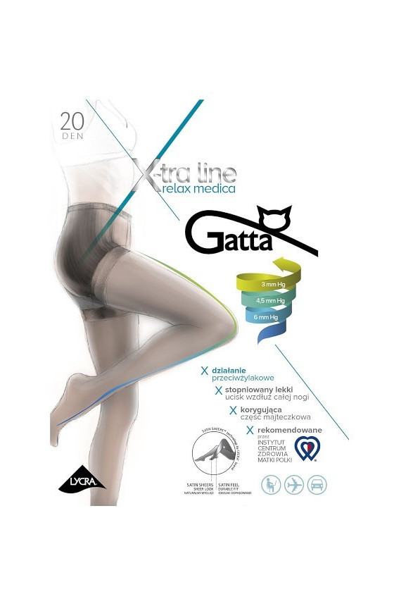 Rajstopy Gatta Body Relax Medica 20 den 5-XL
