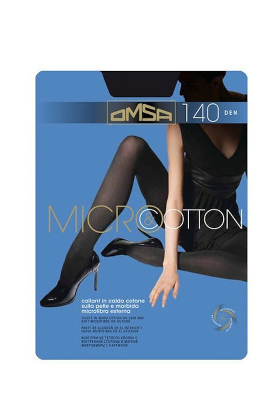 Rajstopy Omsa Micro&Cotton 140 den 2-4