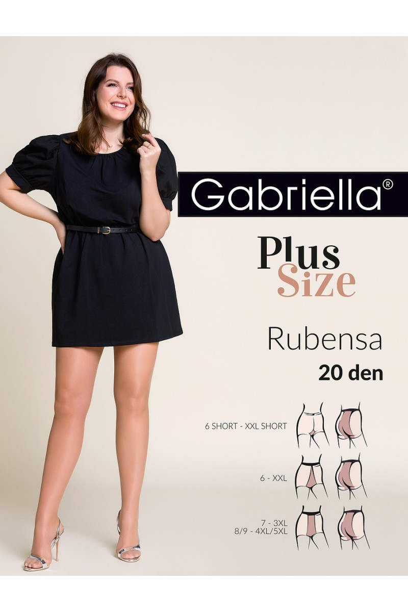 Rajstopy Gabriella Rubensa Plus Size 161 20 den 7-XXXL Rajstopy Gabriella Rubensa Plus Size 161 20 den 7-XXXL