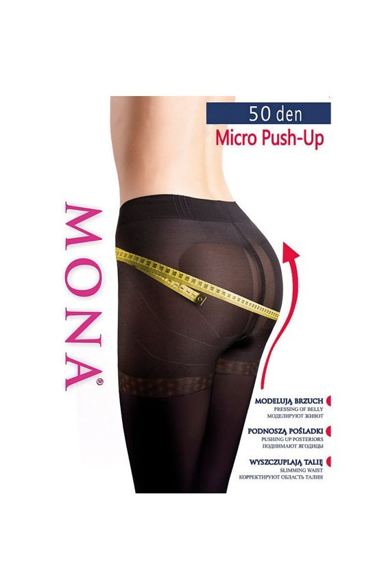 Rajstopy Mona Micro Push-Up 50 den 2-4