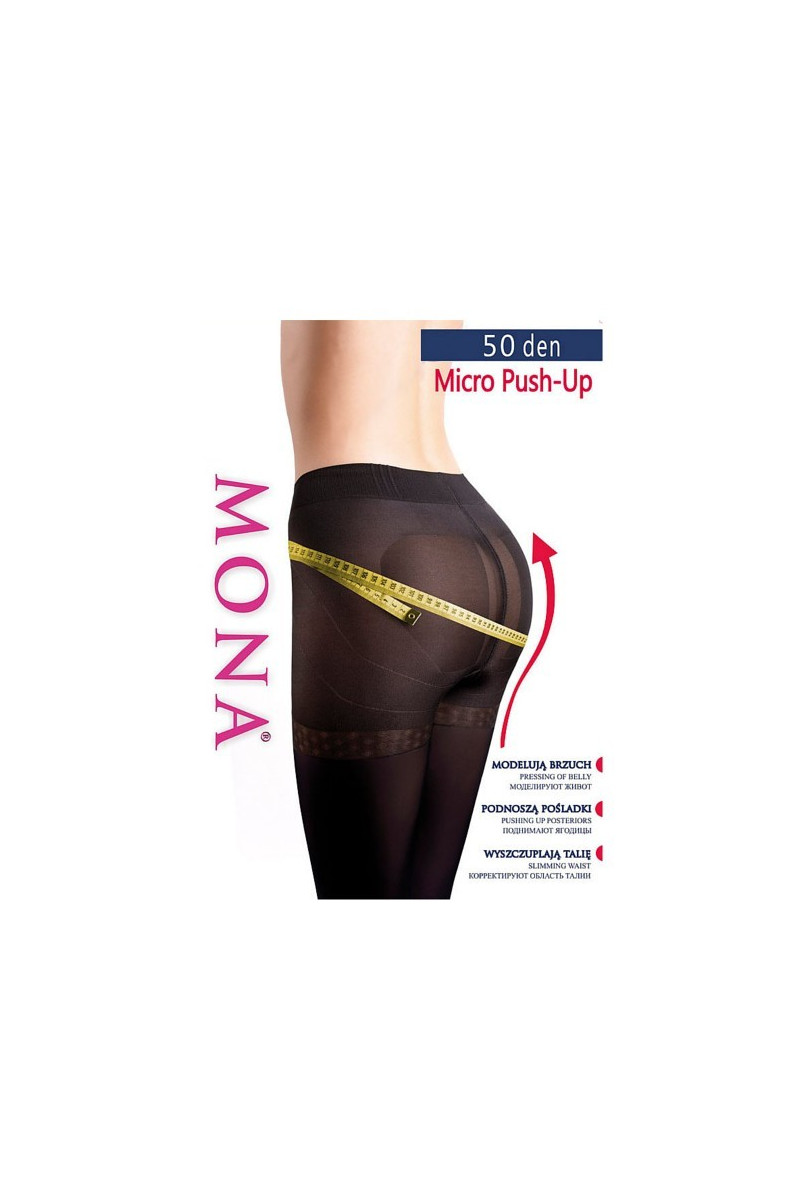 Rajstopy Mona Micro Push-Up 50 den 2-4