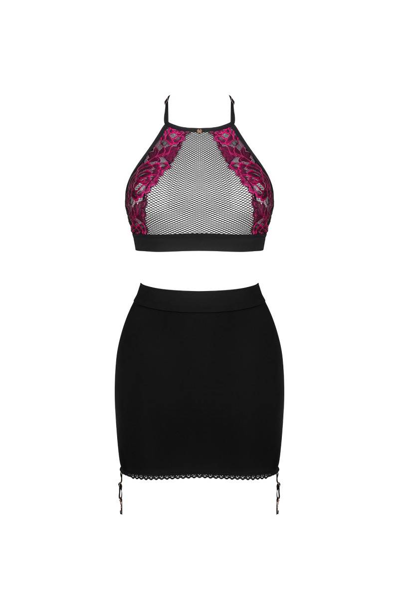 Komplet Obsessive Rosenty Top & Skirt