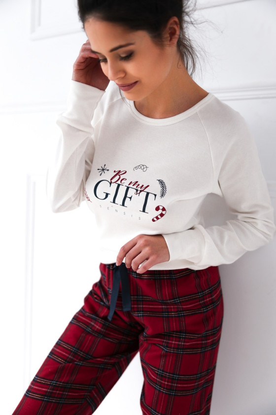 Piżama Sensis Maribel Interlock/Flanela dł/r S-XL