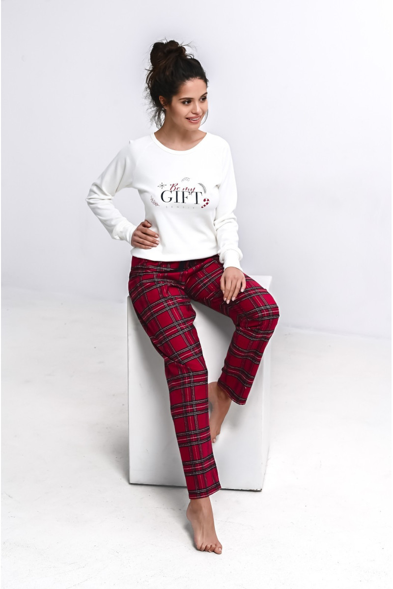 Piżama Sensis Maribel Interlock/Flanela dł/r S-XL