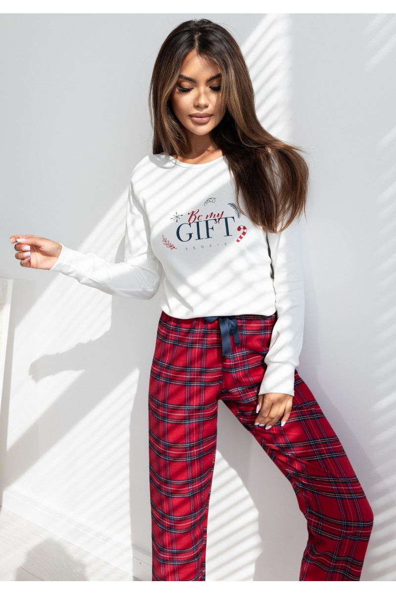 Piżama Sensis Maribel Interlock/Flanela dł/r S-XL
