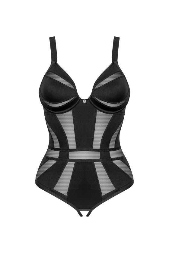 Body Obsessive Chic Amoria Crotchless Teddy XS-2XL