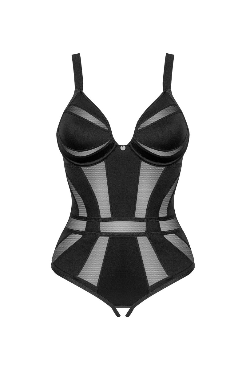 Body Obsessive Chic Amoria Crotchless Teddy XS-2XL