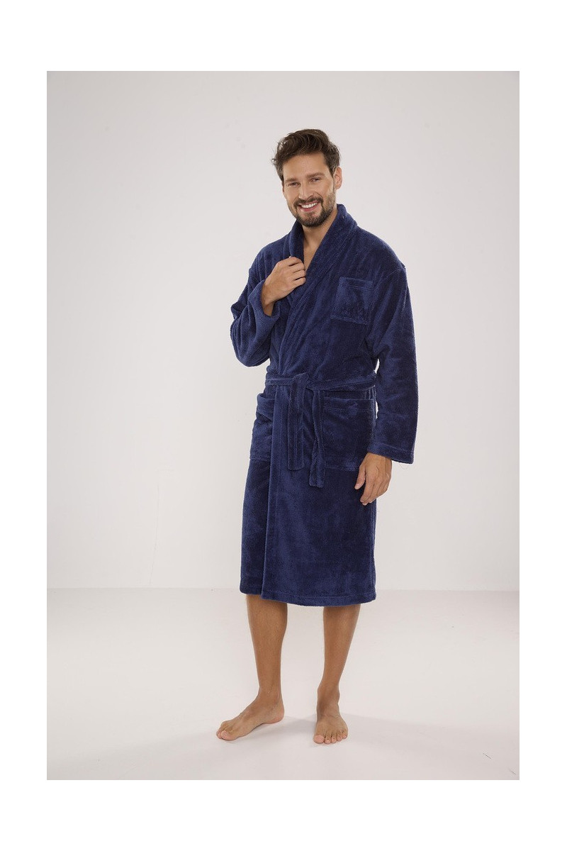 Szlafrok De Lafense 811 Plusz M-2XL męski