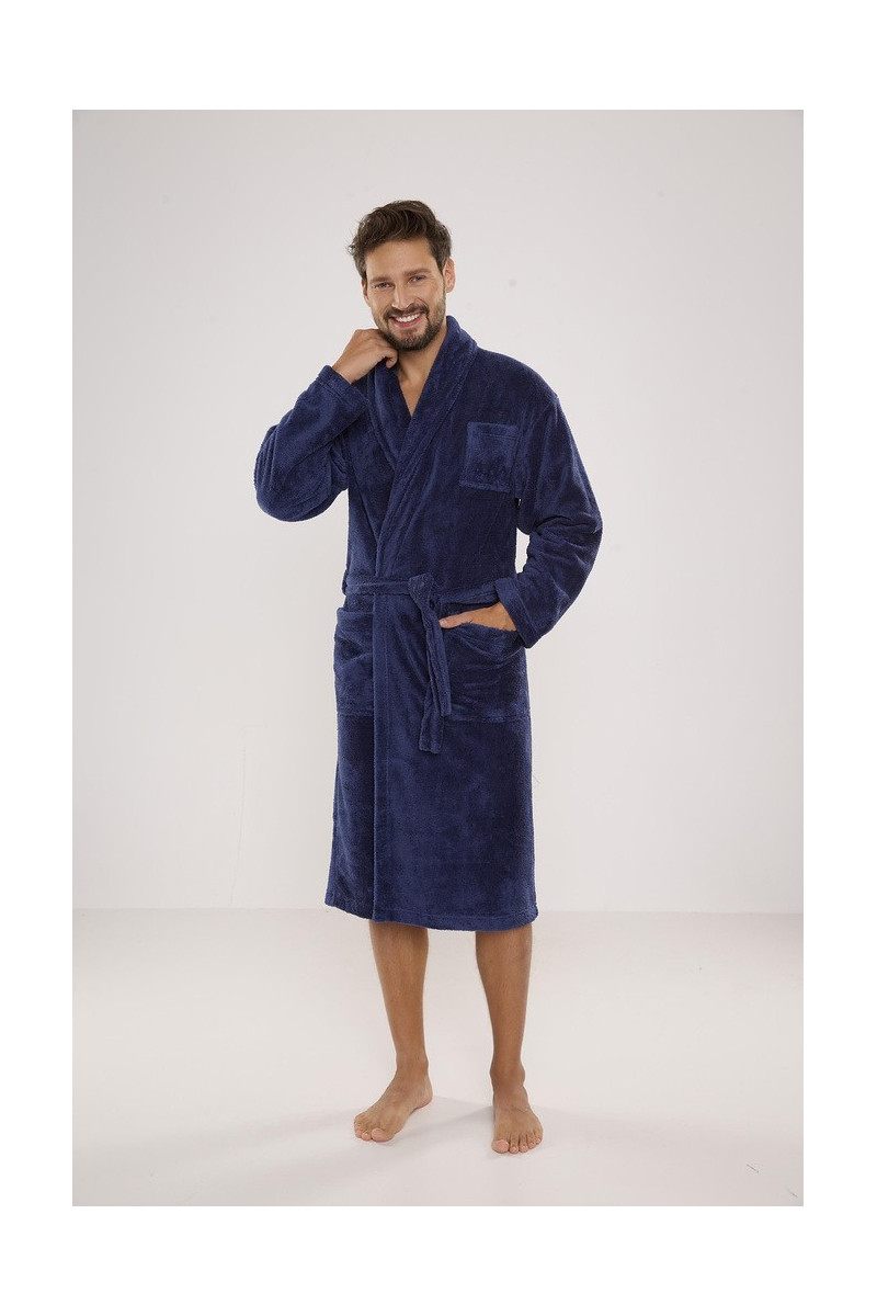 Szlafrok De Lafense 811 Plusz M-2XL męski