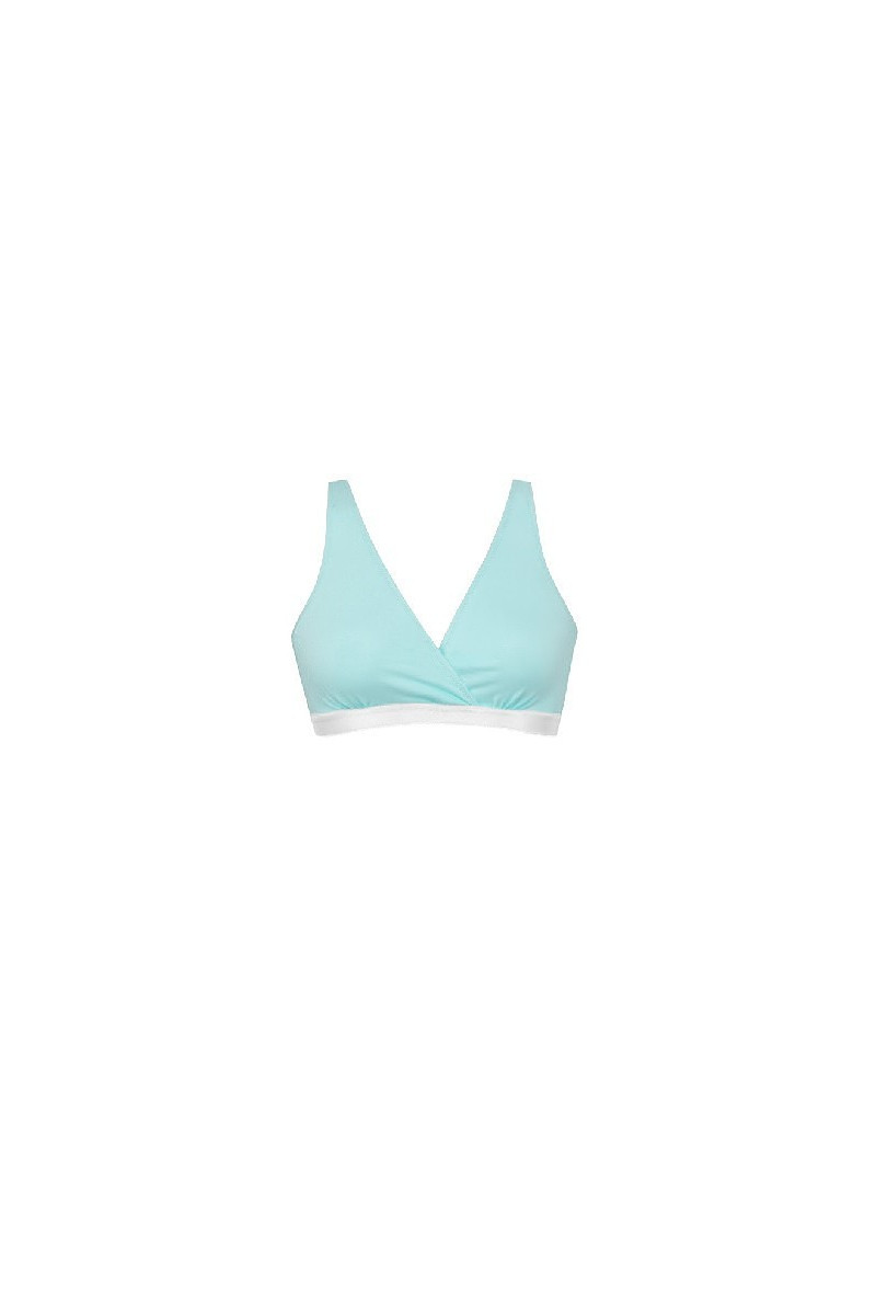 Biustonosz soft Mitex bez fiszbin Lilly Basic Turkus Mama