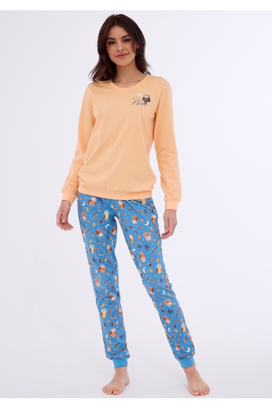 Piżama Cornette 467/373 Owls dł/r S-2XL