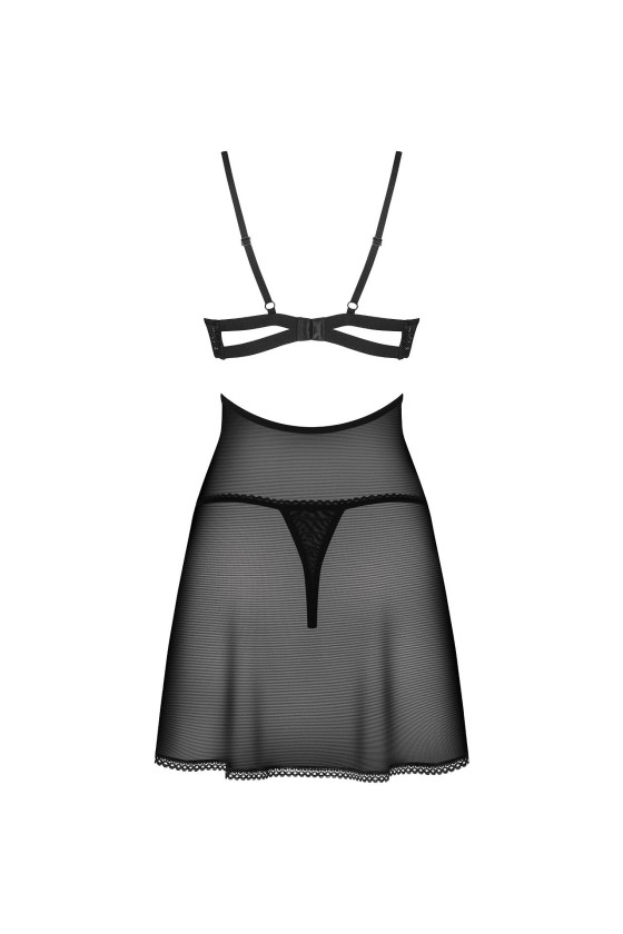 Komplet Obsessive Nutris Babydoll & Thong XS-2XL