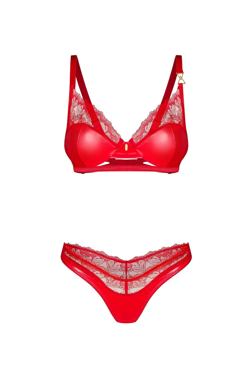 Komplet Obsessive Aliosa Bra&Thong S-3XL