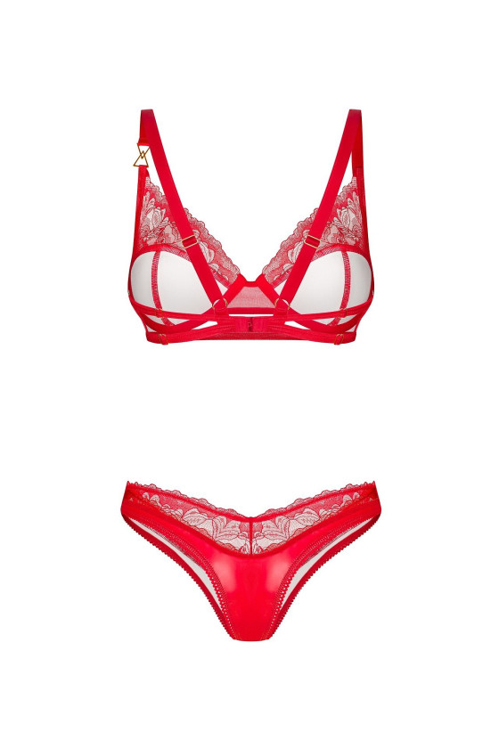 Komplet Obsessive Aliosa Bra&Thong S-3XL
