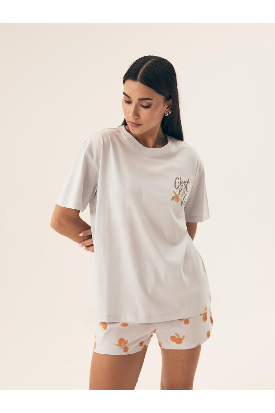 Piżama Henderson Ladies 42684 Naranja Kr/R S-2Xl