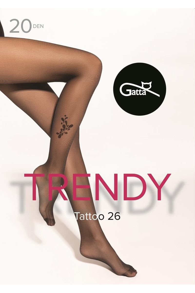 Rajstopy Gatta Trendy Tattoo Wz.26 20 Den 2-4
