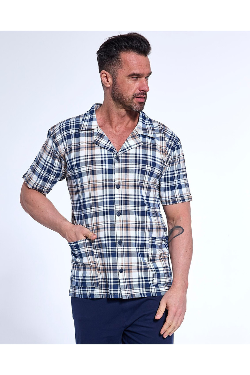 Piżama Cornette 318/54 Kr/R 3Xl-5Xl Rozpinana Męska