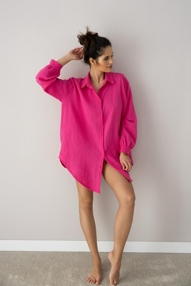 Koszula Sensis Magenta Dł/R S-Xl Rozpinana