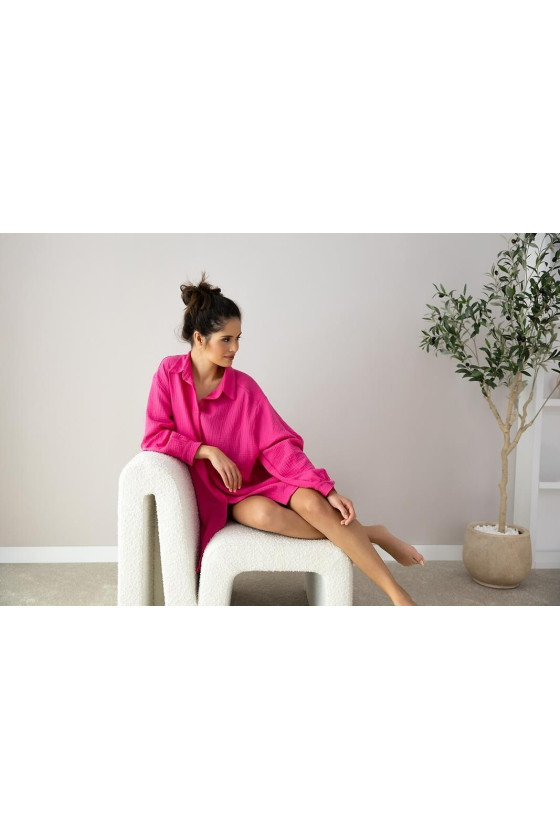 Koszula Sensis Magenta Dł/R S-Xl Rozpinana