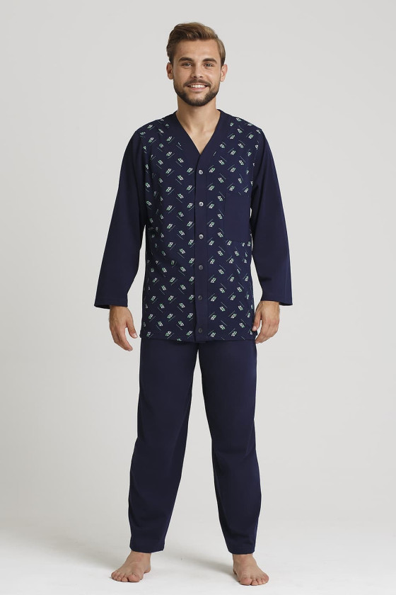 Piżama Gucio 2239 Dł/R 4Xl-5Xl Rozpinana Męska