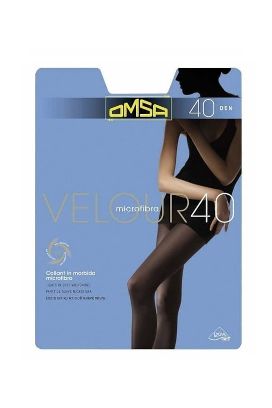 Rajstopy Omsa Velour 40 Den 5-Xl