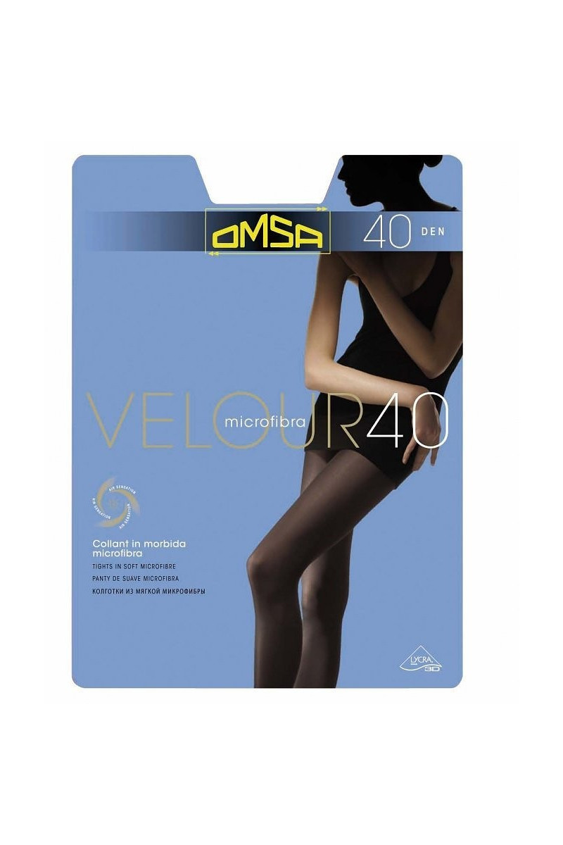 Rajstopy Omsa Velour 40 Den 5-Xl