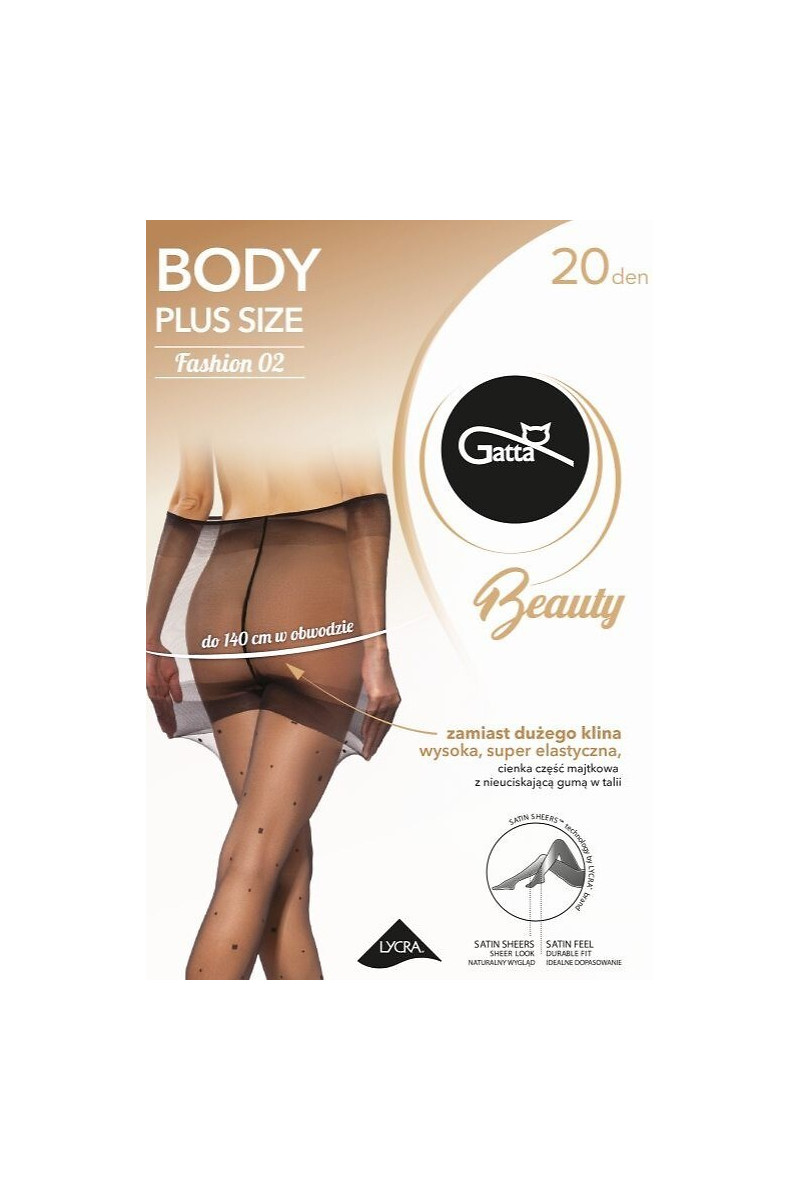 Rajstopy Gatta Body Plus Size Fashion 02 20 Den 3-6