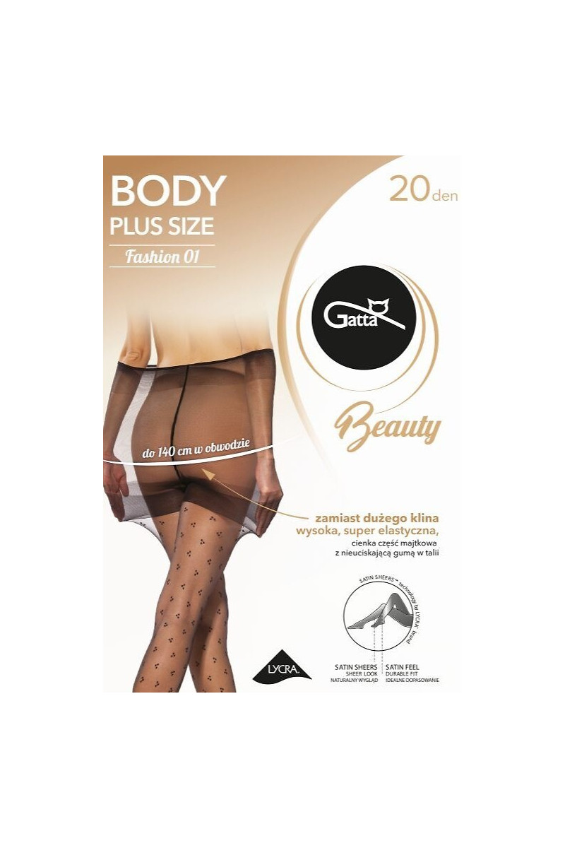 Rajstopy Gatta Body Plus Size Fashion 01 20 Den 3-6