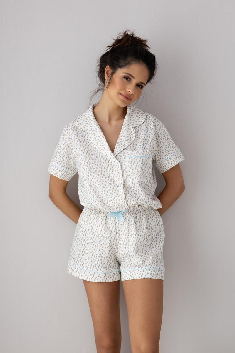 Piżama Sensis Amalia Kr/R S-Xl Rozpinana
