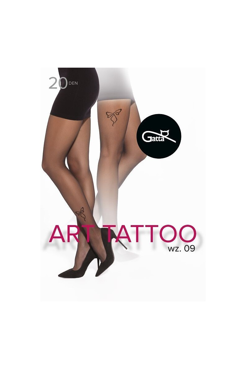 Rajstopy Gatta Art Tattoo Wz.09 20 Den 2-4
