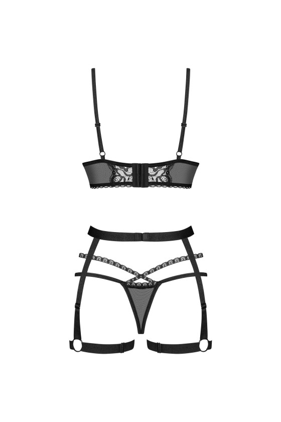 Komplet Obsessive Blomentis 3-Pcs Xs-2Xl