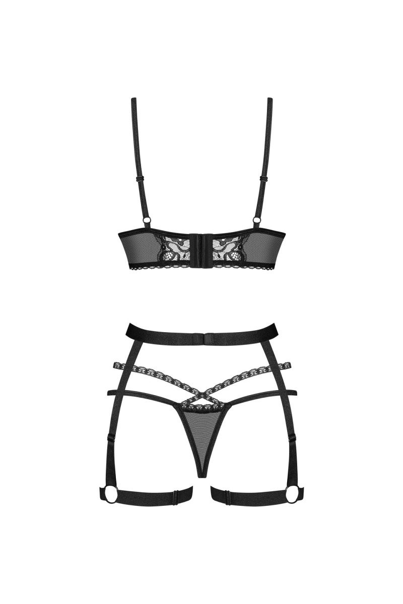 Komplet Obsessive Blomentis 3-Pcs Xs-2Xl