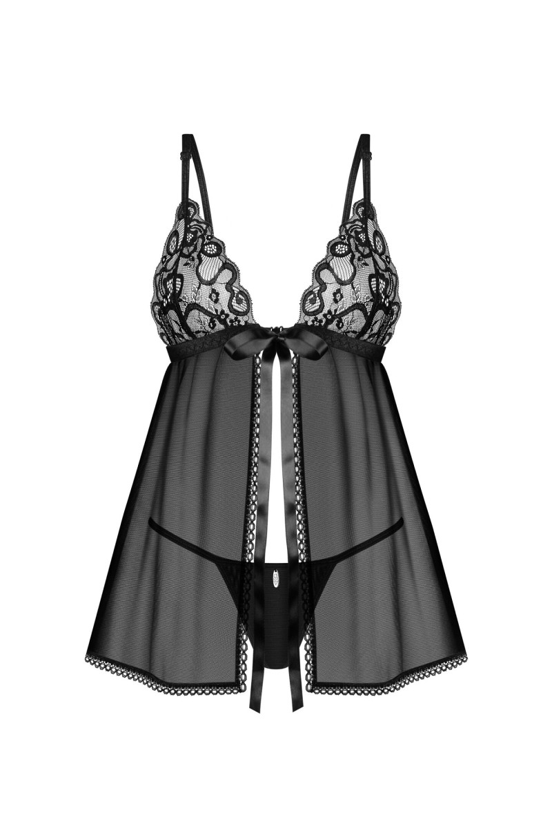 Komplet Obsessive Blomentis Babydoll Xs-2Xl