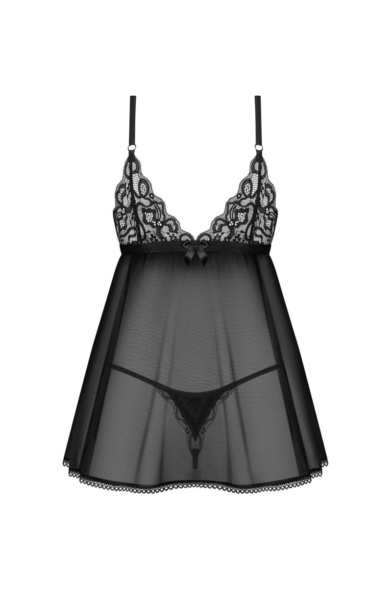 Komplet Obsessive Blomentis Babydoll Xs-2Xl