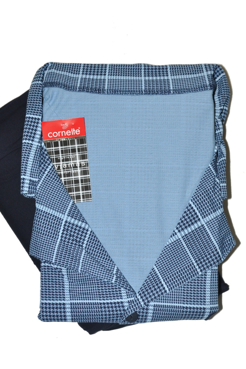 Piżama Cornette 114 Dł/R 3Xl-5Xl Męska Rozpinana