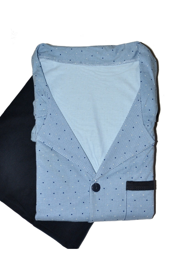 Piżama Cornette 114 Dł/R 3Xl-5Xl Męska Rozpinana