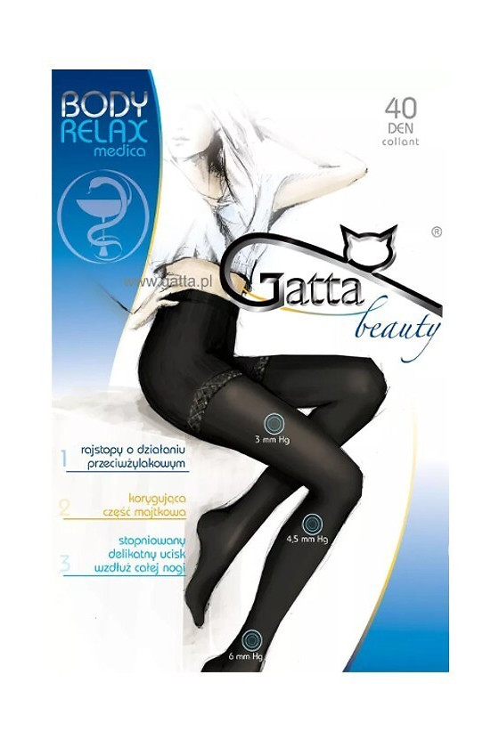 Rajstopy Gatta Body Relax Medica 40 den 5-XL