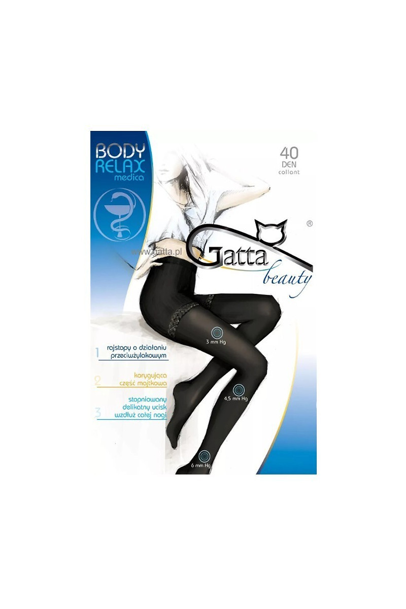 Rajstopy Gatta Body Relax Medica 40 den 5-XL