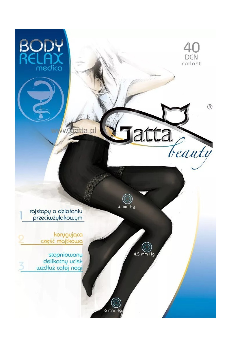 Rajstopy Gatta Body Relax Medica 40 den 5-XL