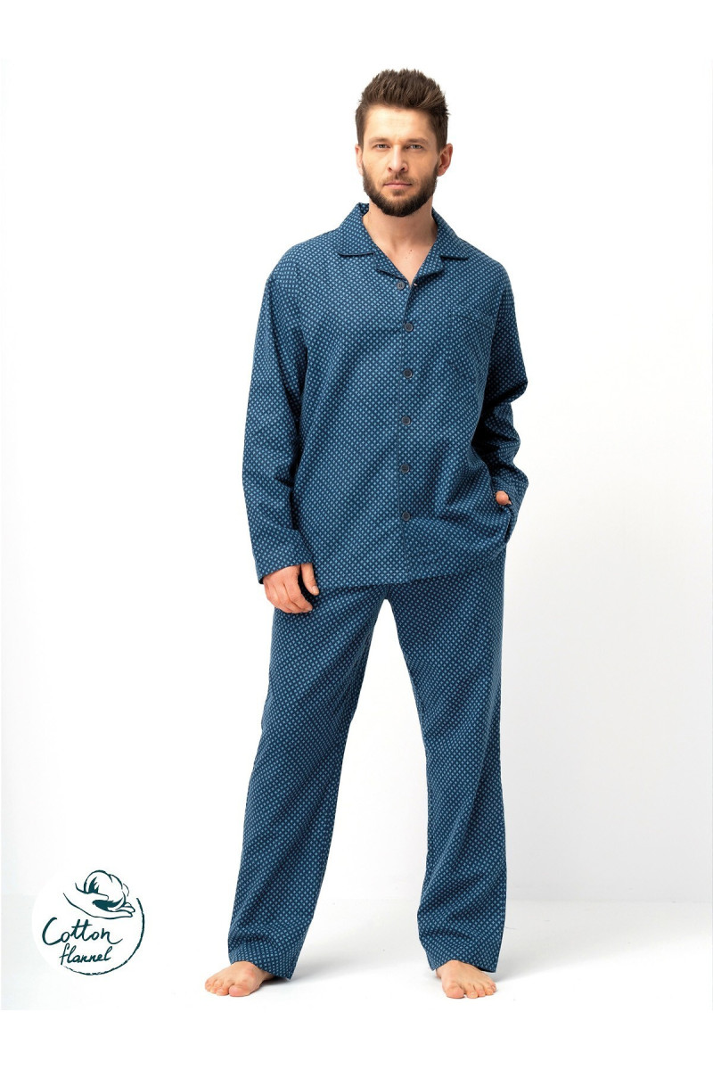 Piżama Key Mns 815 B25 Dł/R 3Xl-4Xl Rozpinana Męska