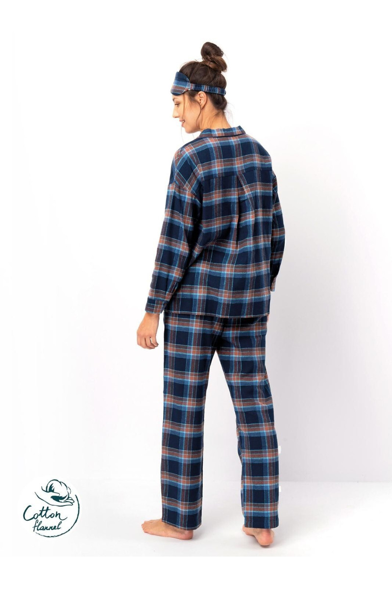 Piżama Key Lns 431 B25 Dł/R S-Xl Rozpinana Damska