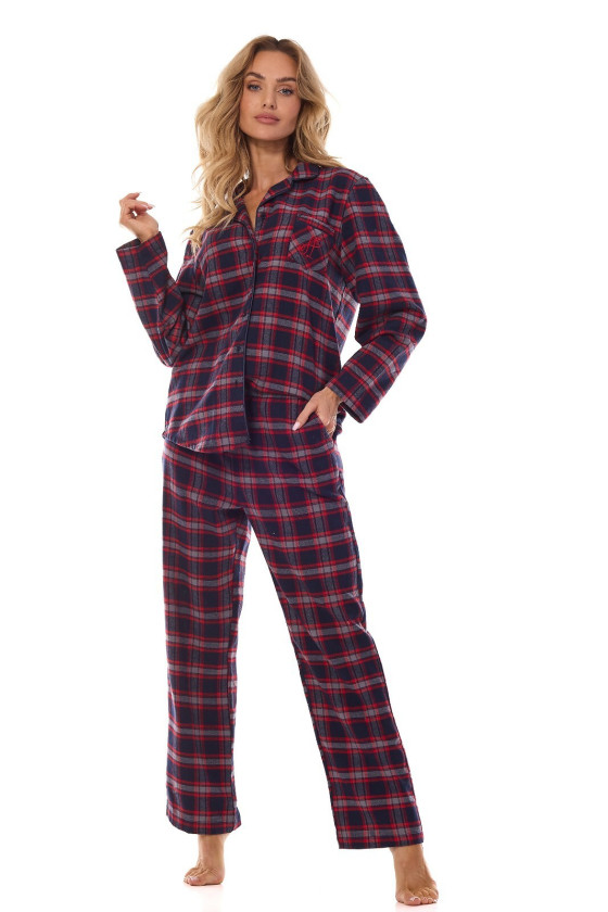 Piżama L&L 2475 Roxy Dł/R S-2Xl Rozpinana Damska