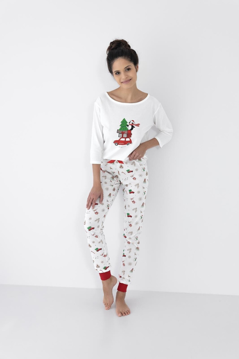 Piżama Sensis Lillian 3/4 Christmas S-Xl Piżama Sensis Lillian 3/4 Christmas S-Xl