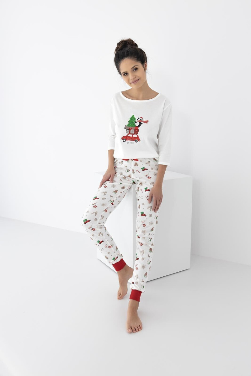 Piżama Sensis Lillian 3/4 Christmas S-Xl