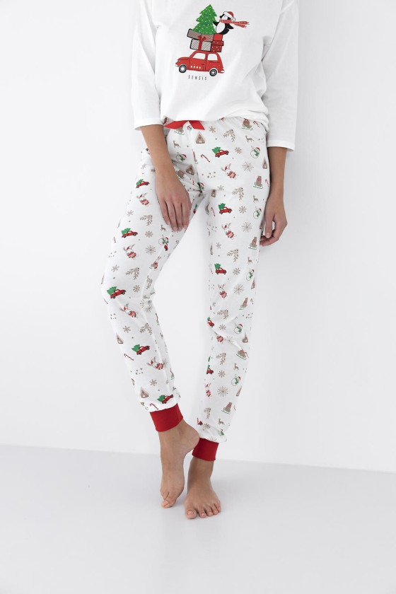 Piżama Sensis Lillian 3/4 Christmas S-Xl Piżama Sensis Lillian 3/4 Christmas S-Xl