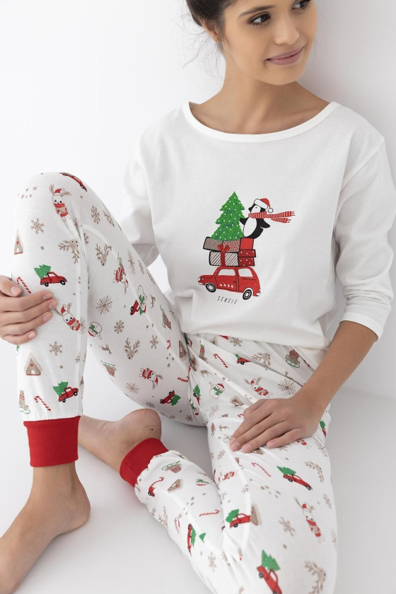 Piżama Sensis Lillian 3/4 Christmas S-Xl Piżama Sensis Lillian 3/4 Christmas S-Xl