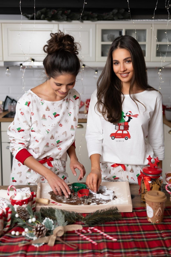 Piżama Sensis Lillian 3/4 Christmas S-Xl Piżama Sensis Lillian 3/4 Christmas S-Xl