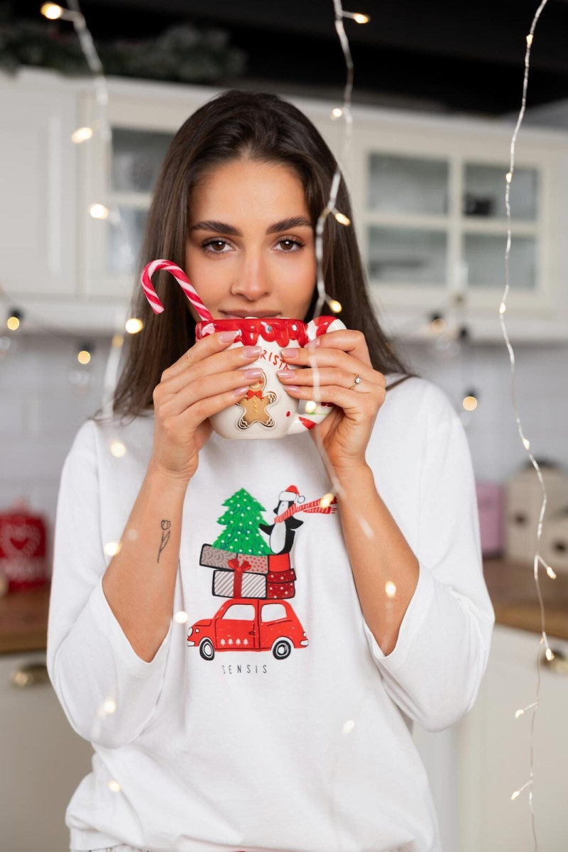 Piżama Sensis Lillian 3/4 Christmas S-Xl