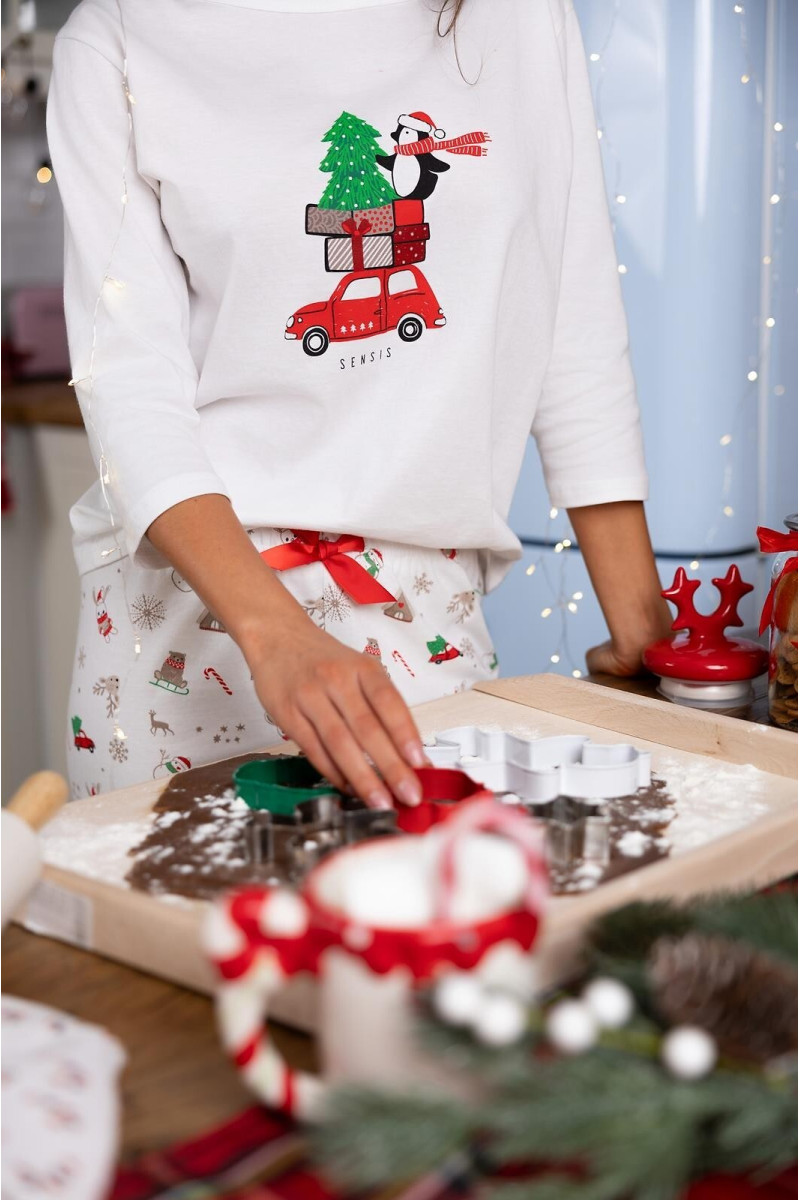 Piżama Sensis Lillian 3/4 Christmas S-Xl