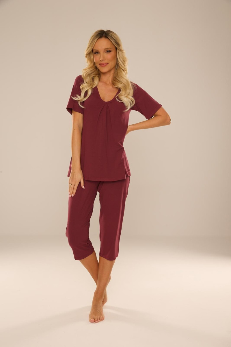 Piżama De Lafense 878 Dahlia Kr/R M-2Xl